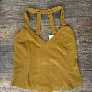 Anthropologie Mustard Camisole Top